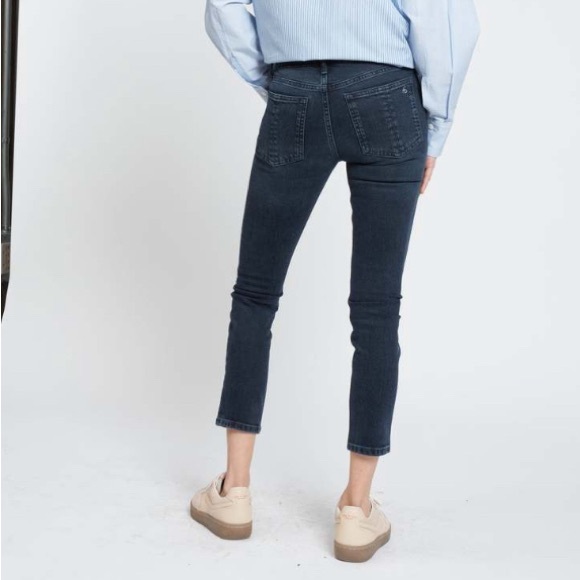 Rag & Bone Cate Mid-Rise Ankle Skinny Jeans Color DEKALB Size 26 - Picture 2 of 8